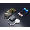 „Swissten“ išorinė baterija 10000 mAh su integruotais USB-C ir „Lightning“ laidais
