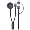 „Swissten“ belaidis 2in1 įkrovimo laidas, skirtas „Samsung Galaxy Watch“ / 2x USB-C / USB 1.2m