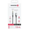 AV adapteris „Swissten Audio“ tekstilinis „Lightning“ - 3,5 mm lizdo kabelis 1,5 m