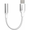 „Swissten Textile“ USB-C į 3,5 mm lizdą jungiantis garso adapteris, 15 cm