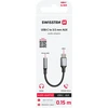 Swissten USB-C į 3,5 mm lizdą jungiantis garso adapteris, 15 cm