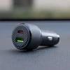 Įkroviklis Swissten PD USB-C / USB automobilinis įkroviklis 63W su USB-C - USB-C laidu 1m
