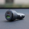 Įkroviklis Swissten PD USB-C / USB automobilinis įkroviklis 63W su USB-C - USB-C laidu 1m