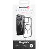Dėklas Swissten Clear Jelly Magstick Metallic iPhone 13 Juodas