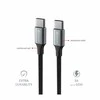 SWISSTEN TEXTILE II datový kabelis USB-C - USB-C 1.5m juoda