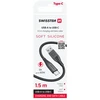 Swissten minkštas silikoninis duomenų kabelis USB / USB-C / 1,5 m / 60 W