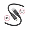 „Swissten“ minkštas silikoninis USB - „Lightning“ duomenų ir įkrovimo laidas, 0,4 m