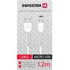 Swissten duomenų kabelis USB / Micro USB 1,2 m