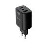 Įkroviklis Swissten Swissten Edge Travel Charger Edge GaN 2x USB-C PD 65W + 1x USB-A 18W QC Juodas