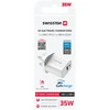 Įkroviklis Swissten EDGE GaN do gniazd UK 1x USB-A 1x USB-C 35 W (22045102)