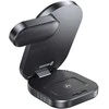 SWISSTEN FOLDING WIRELESS Qi2 CHARGER MagBase 3in1 Juodas (MagSafe compatible)