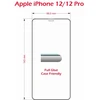 „Swissten“ grūdinto stiklo ekrano apsauga, skirta „Apple iPhone 12/12 PRO“, juoda, tinkanti dėklams ir spalvotam rėmeliui.