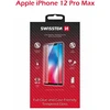 „Swissten“ grūdinto stiklo ekrano apsauga, skirta „Apple iPhone 12 PRO MAX“, juoda, tinkanti dėklui ir spalvotam rėmeliui.