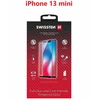 „Swissten“ grūdinto stiklo ekrano apsauga, skirta „Apple iPhone 13 MINI“, juoda, pritaikyta dėklui ir spalvotam rėmeliui.