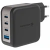 „Swissten“ kelioninis įkroviklis GaN 3x USB-C PD 100W / USB-A 18W QC