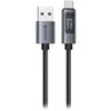 „Swissten“ LCD kabelis USB-A / USB-C 1,5 m