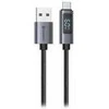 „Swissten“ LCD kabelis USB-A / USB-C 1,5 m