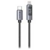 „Swissten“ LCD kabelis USB-C / „Lightning“ 1 m