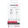 „Swissten Textile Lightning“ – USB-A OTG adapteris, 0,12 m