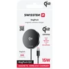 „Swissten MagPuck Qi2“ belaidis įkroviklis, 1,5 m (suderinamas su „MagSafe“)