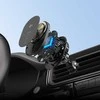 „Swissten“ magnetinis automobilinis laikiklis „MagRide“ su belaidžiu įkrovikliu „Qi2 15W“ (suderinamas su „MagSafe“)