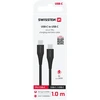 Swissten USB-C - USB-C 1.0m juoda