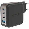 „Swissten“ kelioninis įkroviklis GaN 3x USB-C PD 100W / USB-A 18W QC