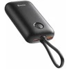 „Swissten Voltbox“ 35 W išorinė baterija, 10000 mAh, su integruotais USB-C ir „Lightning“ laidais