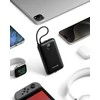 „Swissten Voltbox“ 35 W išorinė baterija, 20000 mAh, su integruotais USB-C ir „Lightning“ laidais