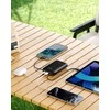 „Swissten Voltbox“ 35 W išorinė baterija (30000 mAh) su integruotais USB-C ir „Lightning“ laidais