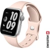 Swissten Išmaniojo laikrodžio Apple 1/2/3/4/5/6/SE silikoninis dirželis, Rožinės spalvos, 38/40mm