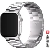 Swissten Išmaniojo laikrodžio Apple 1/2/3/4/5/6/SE dirželis, Sidabrinės spalvos, 38/40mm
