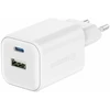 Swissten kelioninis įkroviklis GaN USB-C / PD USB-A / 18W QC / 45W