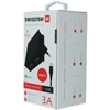 Phone Accessories Swissten Smart IC tinklo įkroviklio rinkinys 2xUSB 3A+Type C duomenų kabelis 1,2m, juodas
