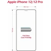 „Swissten“ grūdinto stiklo ekrano apsauga, skirta „Apple iPhone 12/12 PRO“, juoda, tinkanti dėklams ir spalvotam rėmeliui.