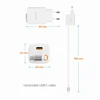 Įkroviklis Swissten SlideCHARGE maitinimo įkroviklis GaN 30W USB-A 18W su ištraukiamu USB-C laidu 0.75m baltas