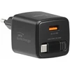 Įkroviklis Swissten SlideCHARGE GaN Adapteris sieciowy 1 USB-A 1 USB-C 30W