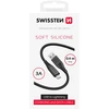 „Swissten“ minkštas silikoninis USB - „Lightning“ duomenų ir įkrovimo laidas, 0,4 m