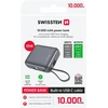 Powerbank Swissten Swissten SPACE Power Bank Universal External Baterija Built-in USB-C Cable 35W / 10000 mAh Sidabrinis