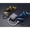 Powerbank Swissten Swissten SPACE Power Bank Universal External Baterija Built-in USB-C Cable 35W / 10000 mAh Sidabrinis