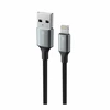 SWISSTEN TEXTILE II datový kabelis USB - Lightning 1.5m juoda
