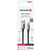 „Swissten Textile II USB - USB-C“ duomenų ir įkrovimo kabelis, 1,5 m