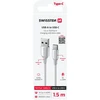 „Swissten Textile II USB - USB-C“ duomenų ir įkrovimo kabelis, 1,5 m