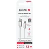 Kabelio / USB -C kabelis / „Lightning MFI“ 1,2 M Swissten - sidabras
