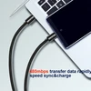 USB kabelis Swissten Swissten Textile Universal Quick Charge 3.1 USB-C / USB-C duomenų ir įkrovimo kabelis 0.2m sidabrinis