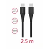 Swissten PD 5A 100 W USB-C duomenų ir įkrovimo laidas 2,5 m
