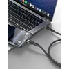 „Swissten TB3“ ir „TB4“ / USB 4.0 / 8K@60Hz / 40 Gb/s / 240 W USB-C duomenų ir vaizdo kabelis, 0,5 m