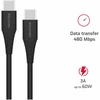 Swissten USB-C - USB-C 1.0m juoda