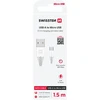Kabelis USB Swissten USB-A - micro-B 1.5 m Baltas (71504300)