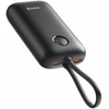 „Swissten Voltbox“ 35 W išorinė baterija, 10000 mAh, su integruotais USB-C ir „Lightning“ laidais